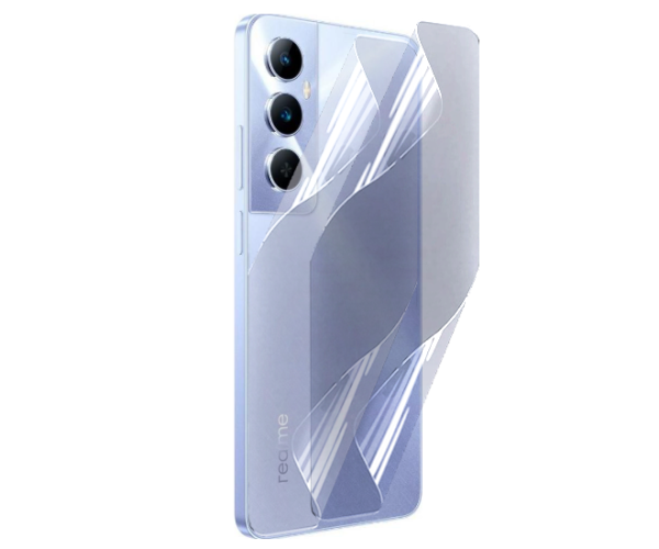 Противоударная гидрогелевая пленка Hydrogel Film для Realme C65 4G на заднюю панель, Transparent