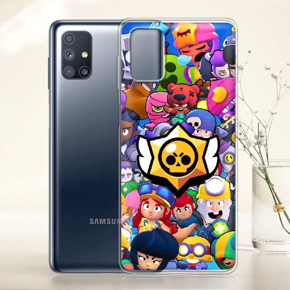 Чохол Boxface Samsung M515 Galaxy M51 Brawl Stars Прозорий силікон (40937-up2389-40937) - фото 2