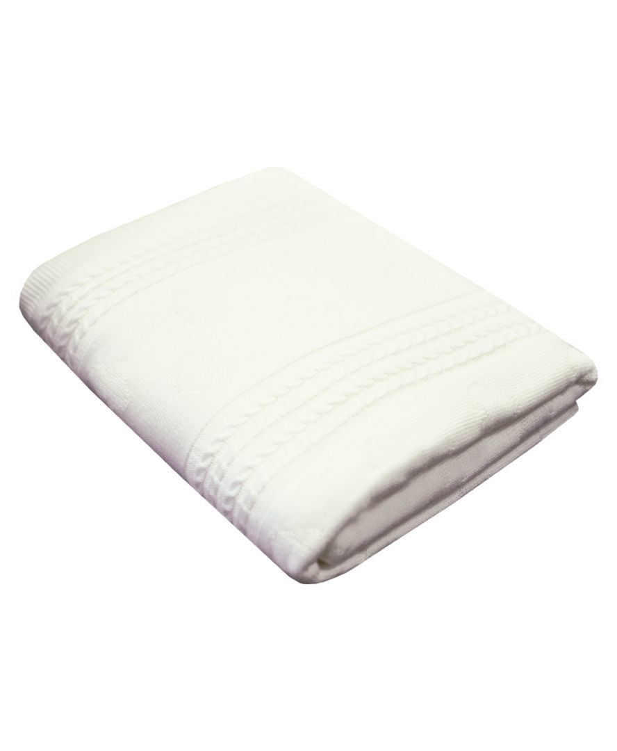 Плед вязаный Valentin молочный 130х170 см