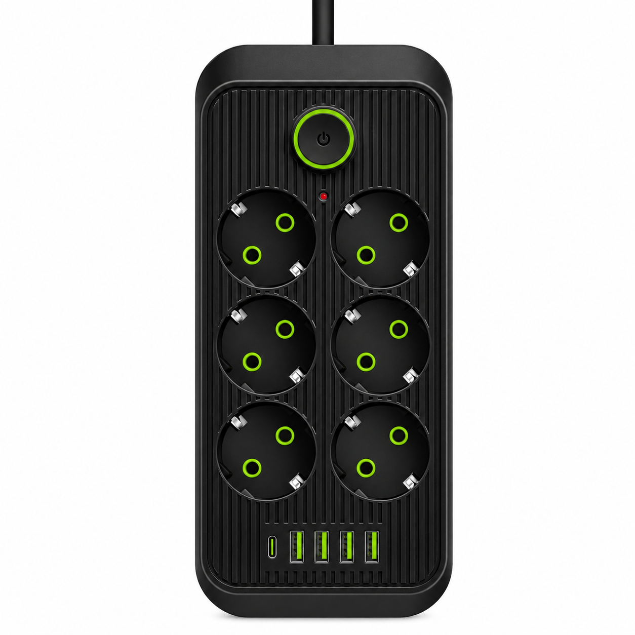 Удлинитель-фильтр сетевой F06U 4хUSB/Type-C 6 розеток (1012-427-00) Удлинитель-фильтр сетевой F06U 4хUSB/Type-C 6 розеток (1012-427-00)