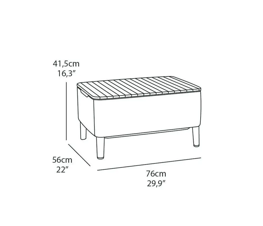 Комплект садових меблів Keter Salemo Balcony Set Коричневий (CNT00008265) - фото 2