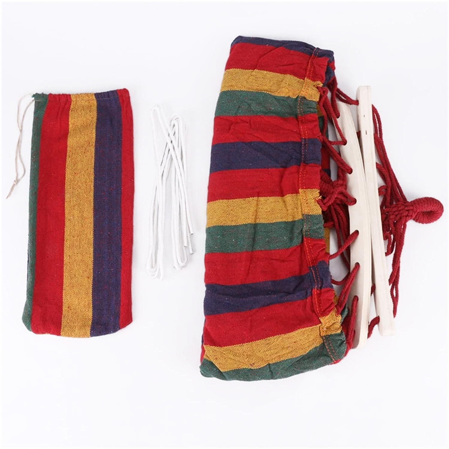 Гамак гавайский с планкой 210х150 см Оранжевый (29433666) - фото 4