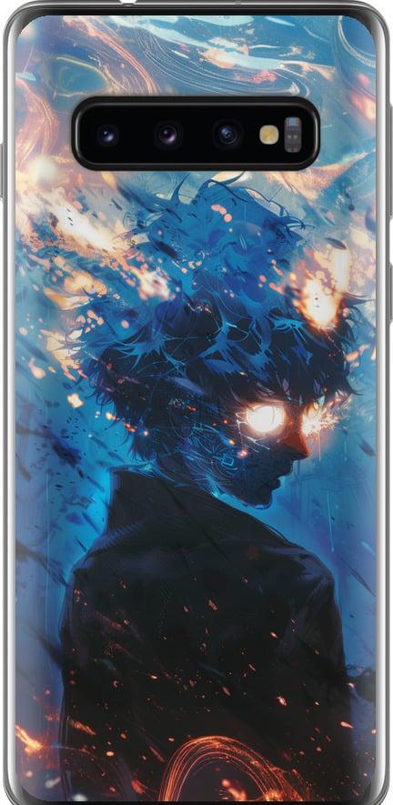 Чехол на Samsung Galaxy S10 Сатору Годжо (6129u-1640-42517) Чехол на Samsung Galaxy S10 Сатору Годжо (6129u-1640-42517)