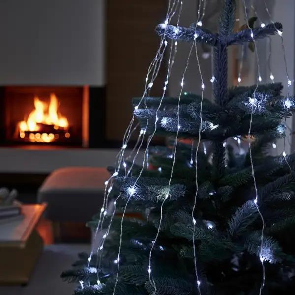 Гирлянда Конский хвост 600 LED 20 нитей 3 м Белый свет (1733015W) - фото 5