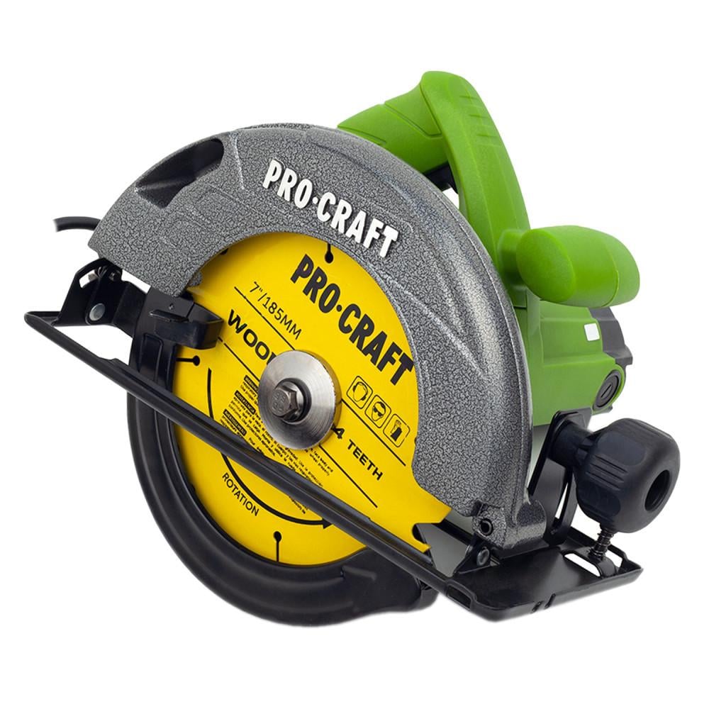 Дисковая циркулярная пила ProCraft KR2300 2300 Вт 185 мм с глубиной пропила до 60 мм 2 дисками и линейкой (3027274585)
