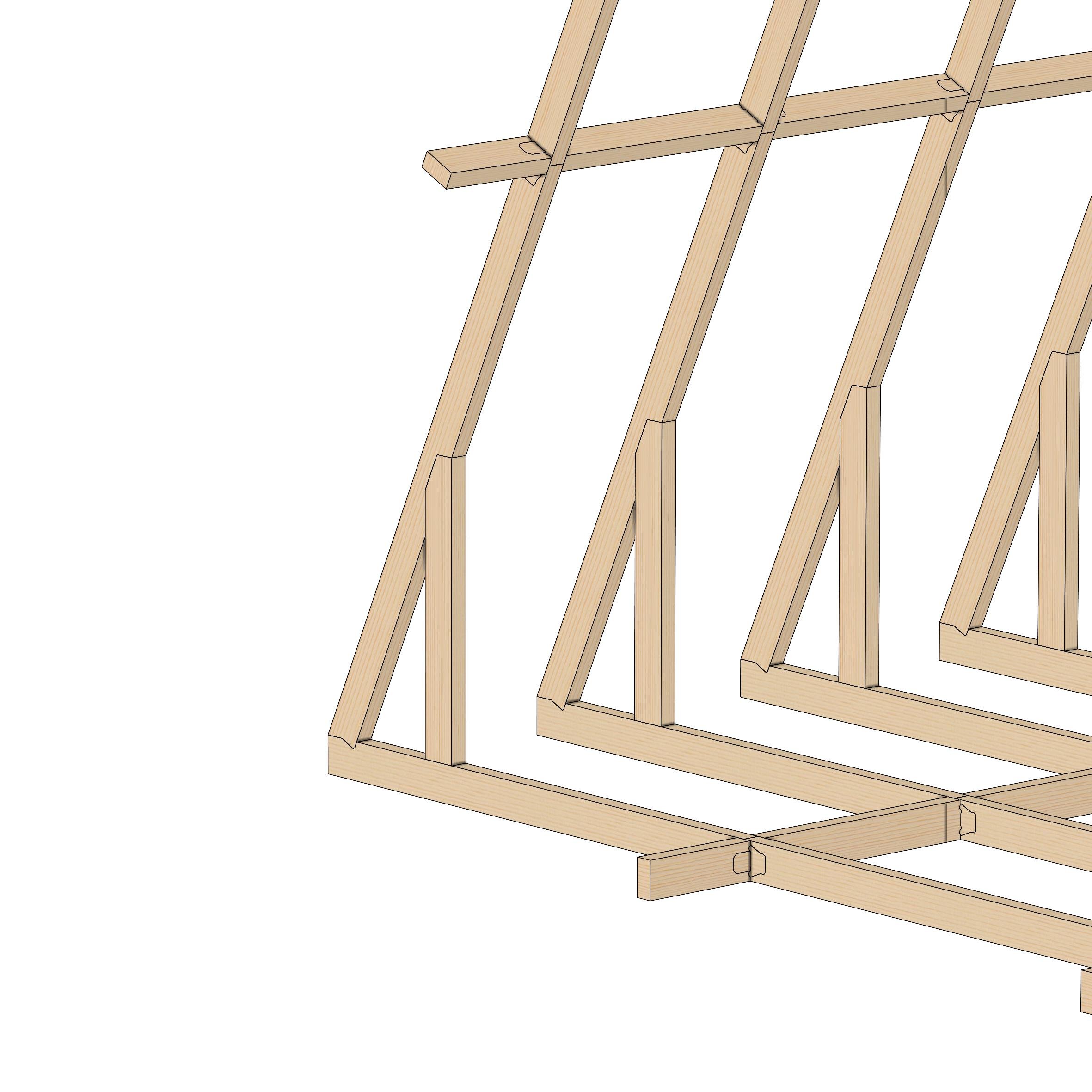 Модульний будинок Freewood Kit 90 A-Frame конструктор каркасу/2 поверхи S 27,9 м2 (FFW KIT90A) - фото 5