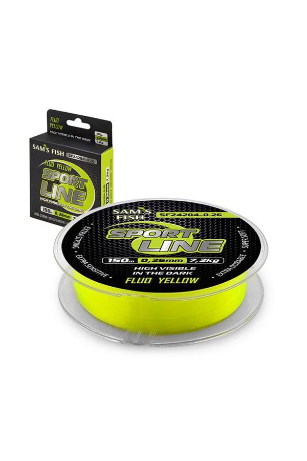 Леска флуоресцентная SAM'S FISH SF24204-0.26 150 м х 0,26 мм