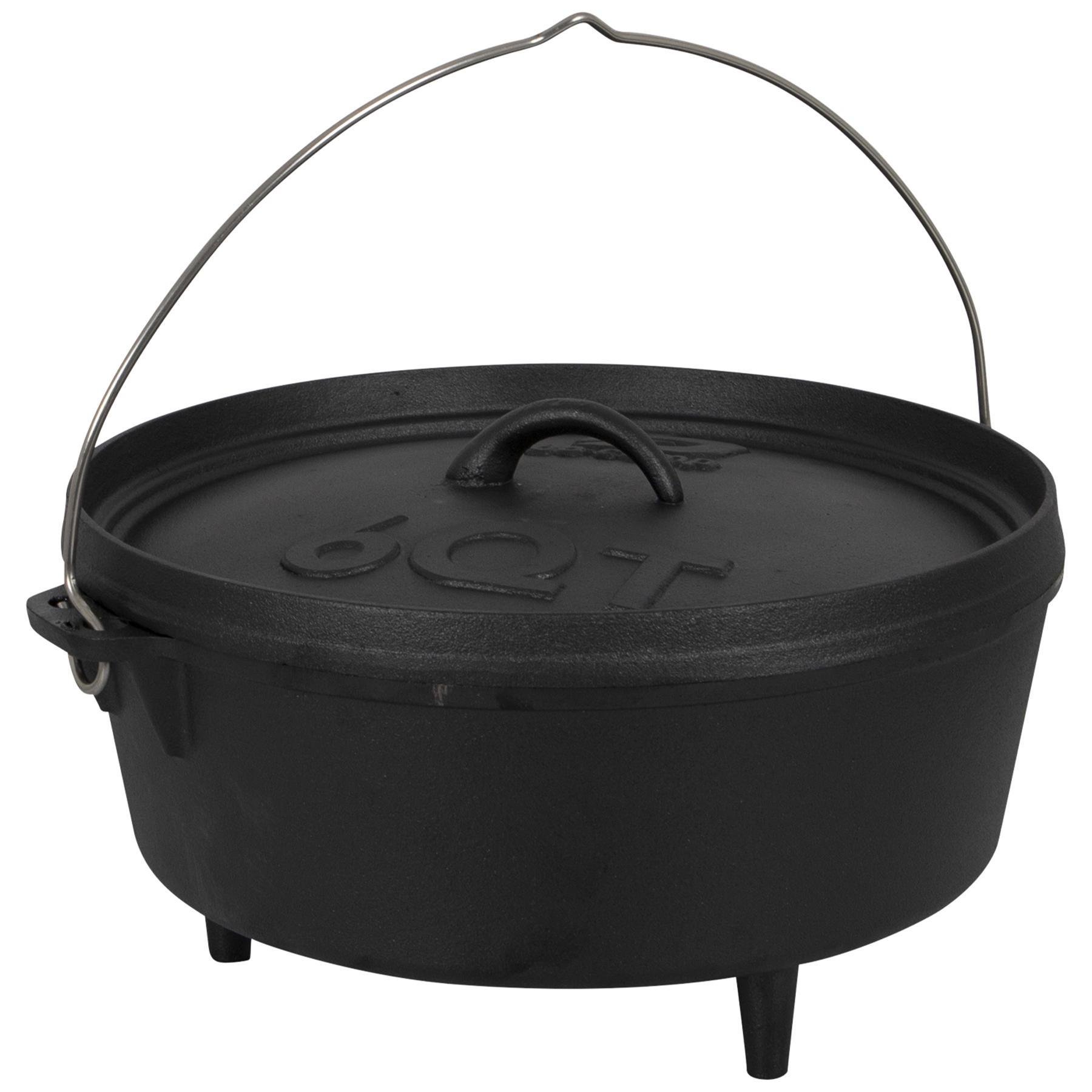 Казан с крышкой Bo-Camp Dutch Oven Cast Iron 31 см/5 л Black (2122410)