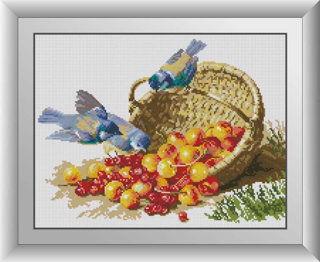 Алмазная мозаика Dream Art Корзина с черешнями 34x44 см (DA.30524)