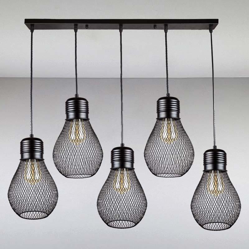 Люстра лофт Light House LS-13461-5 BK 700 Черный