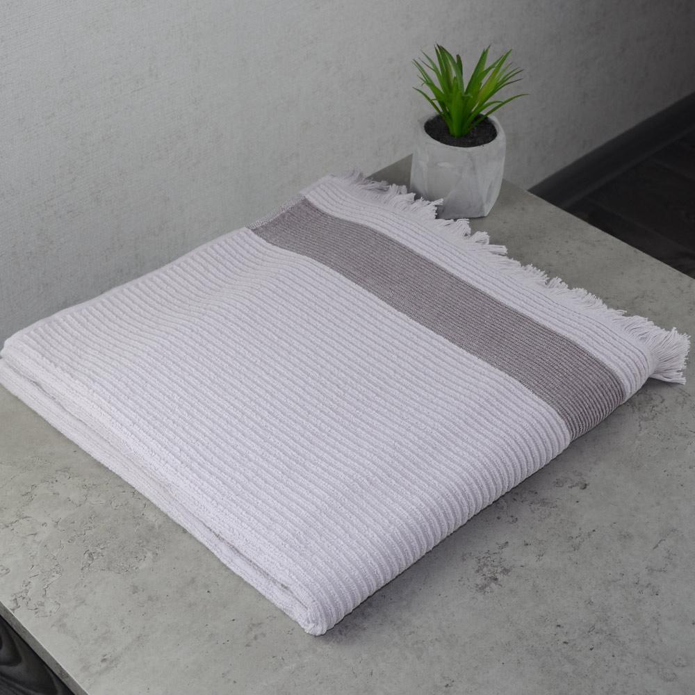 Махровий рушник з бахромою GM Textile 70х140 см Ліловий