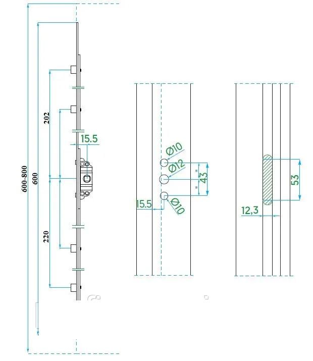 Привід поворотний VORNE SP 600 600-800 мм (V.0103.0302) - фото 3 Привід поворотний VORNE SP 600 600-800 мм (V.0103.0302) - фото 3