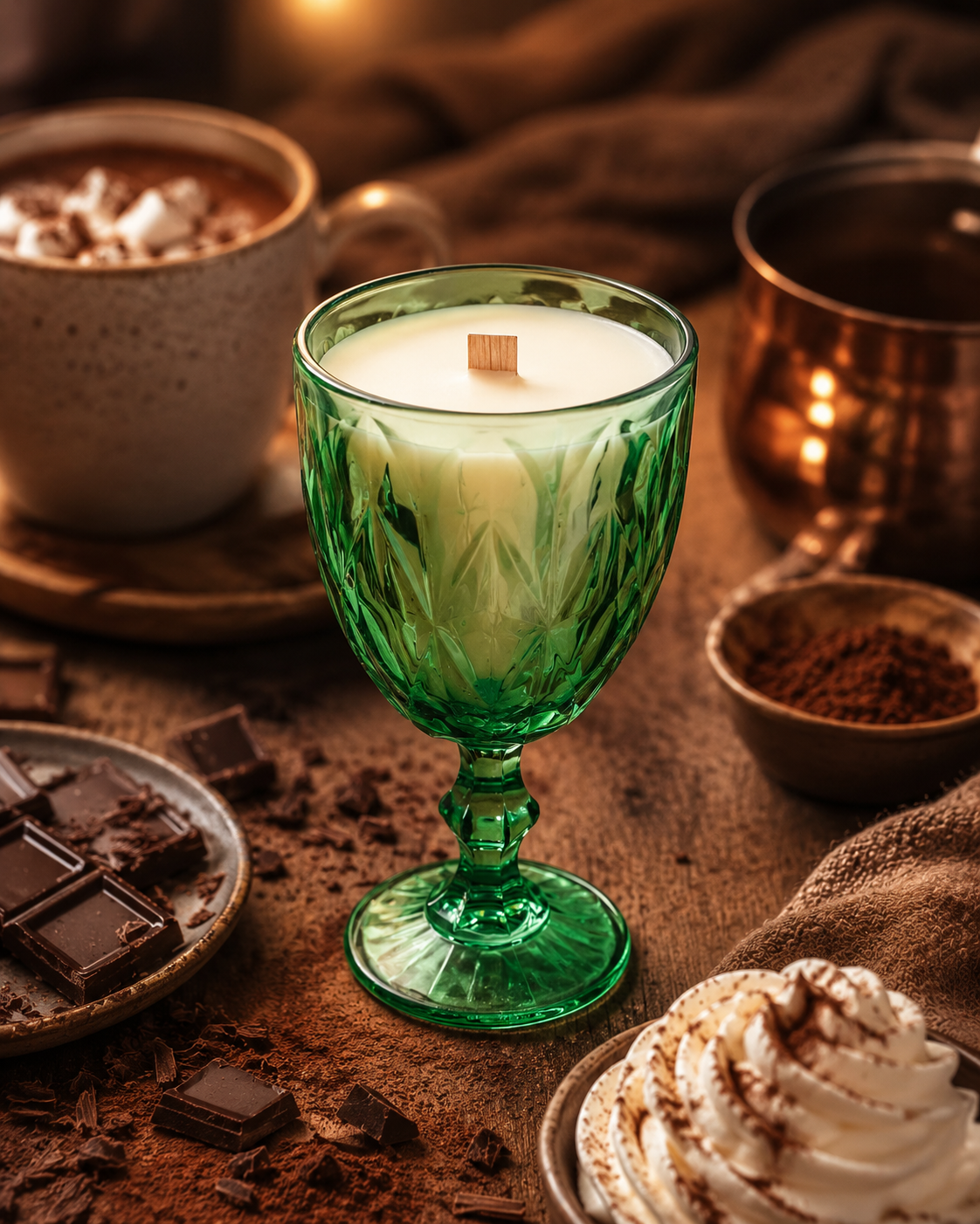 Свеча ароматическая Franterro Tulip Hot Chocolate 250 г (FRN-1080)