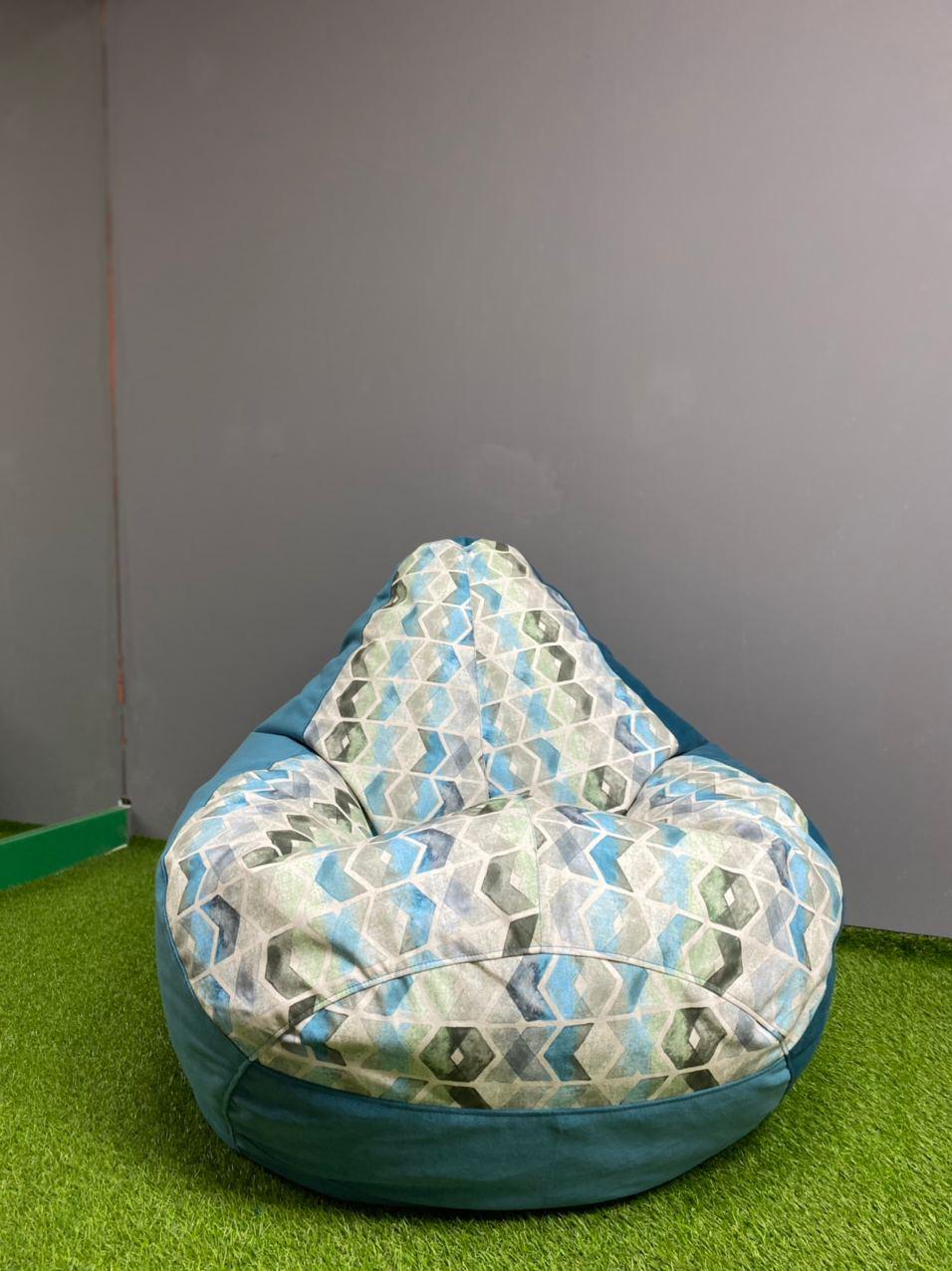 Бескаркасное кресло-мешок SkyPuff MEGA Груша Багира 11835/Desi DT8 XXXL 160х120 см (1160056)