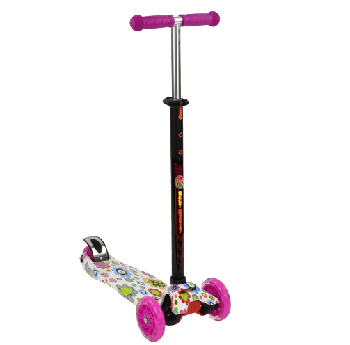 Самокат детский Scooter Maxi Style Kid Flowers WP (2T1047)