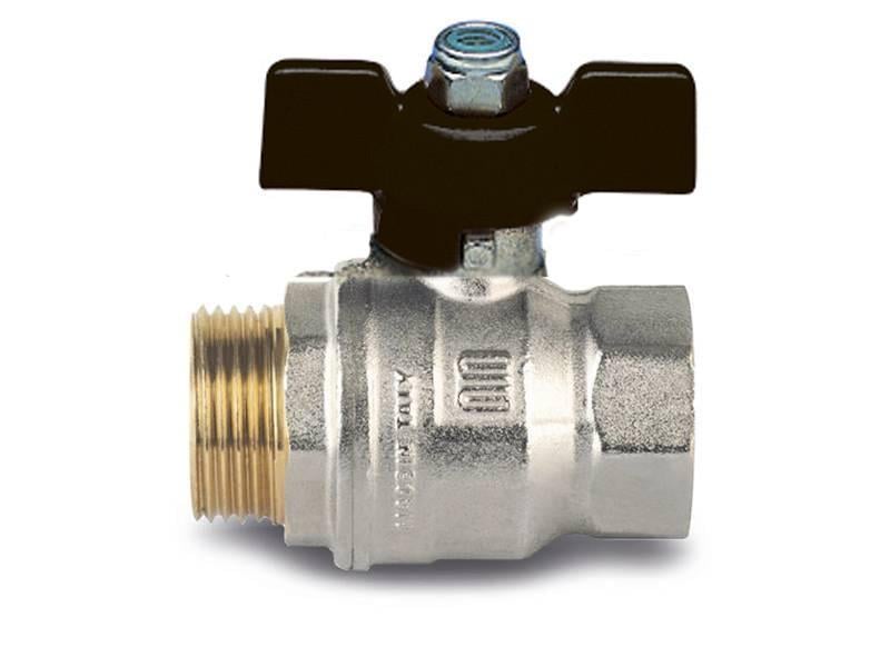 Кран шаровый Enolgas бабочка ATOMIC 1/2"мм Black (S0238K34)