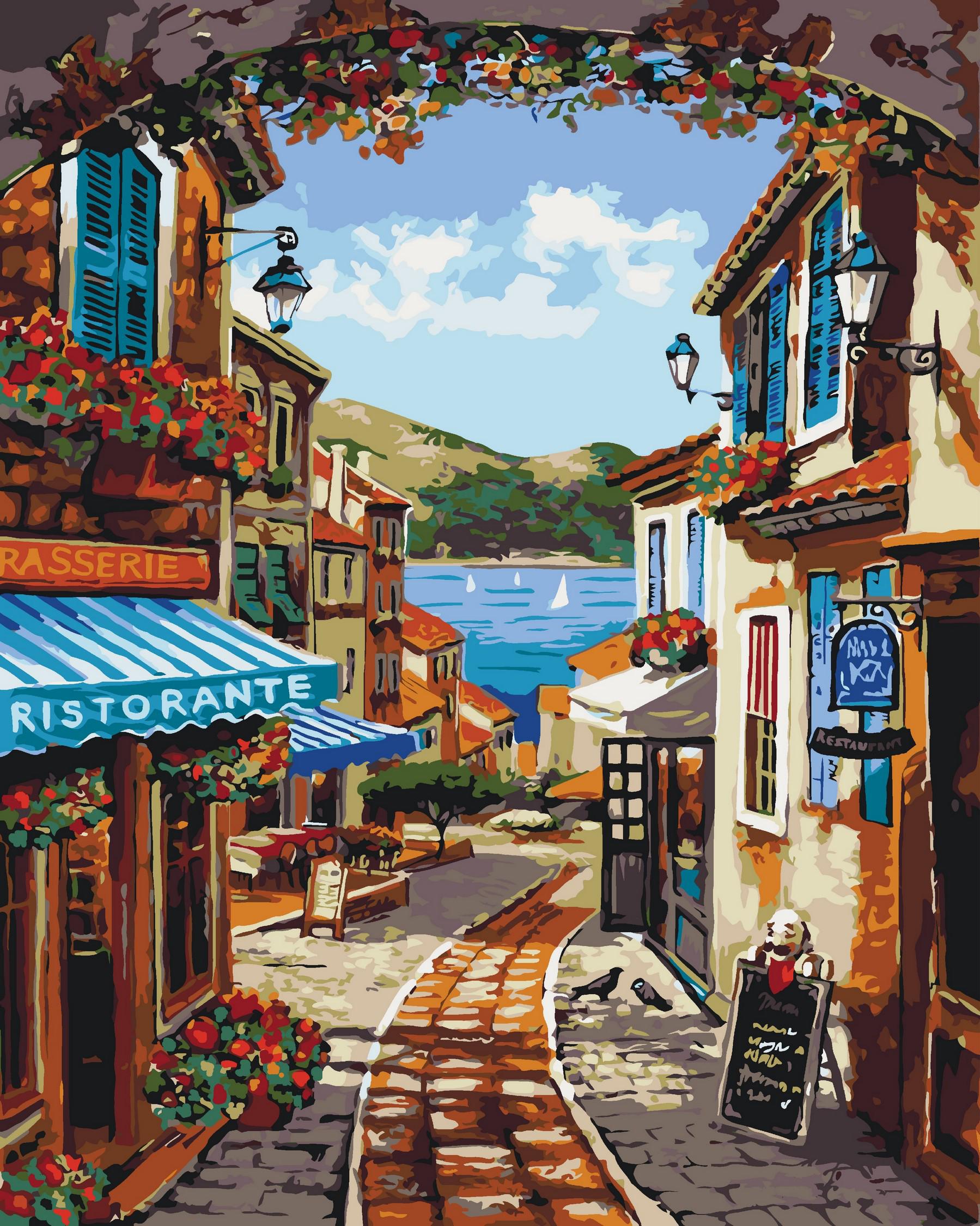 Картина по номерам Идейка Волшебные улочки 40x50 см (KH2174)