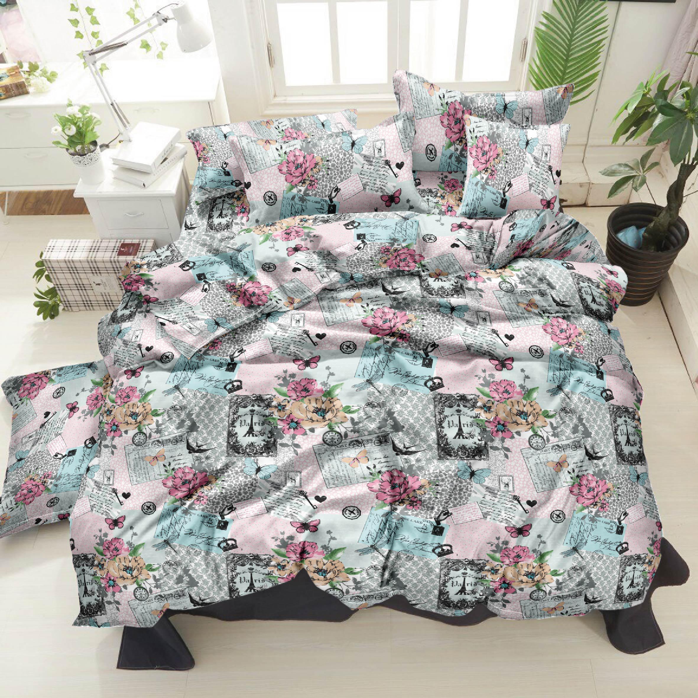 Комплект постельного белья Zastelli 40-0870 Pink бязь Gold двуспальное 175х210 Розовый