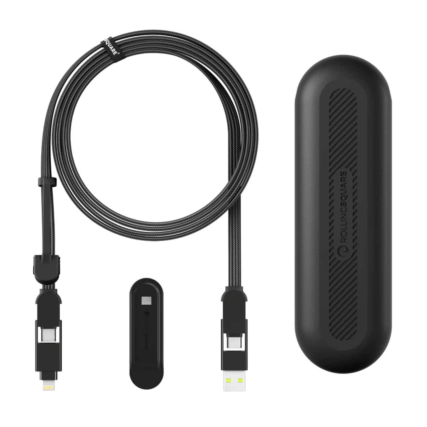 Кабель Rolling Square inCharge XL Urban Black 6в1 USB-C/Lightning для быстрой зарядки 100 W 2 м SUrban Black