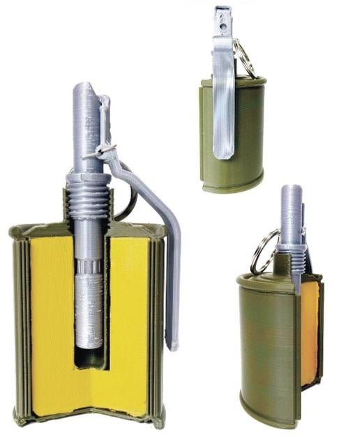 Макет осколочной гранаты наступательного действия РГ-42 в разрезе (КБ00231) - фото 2