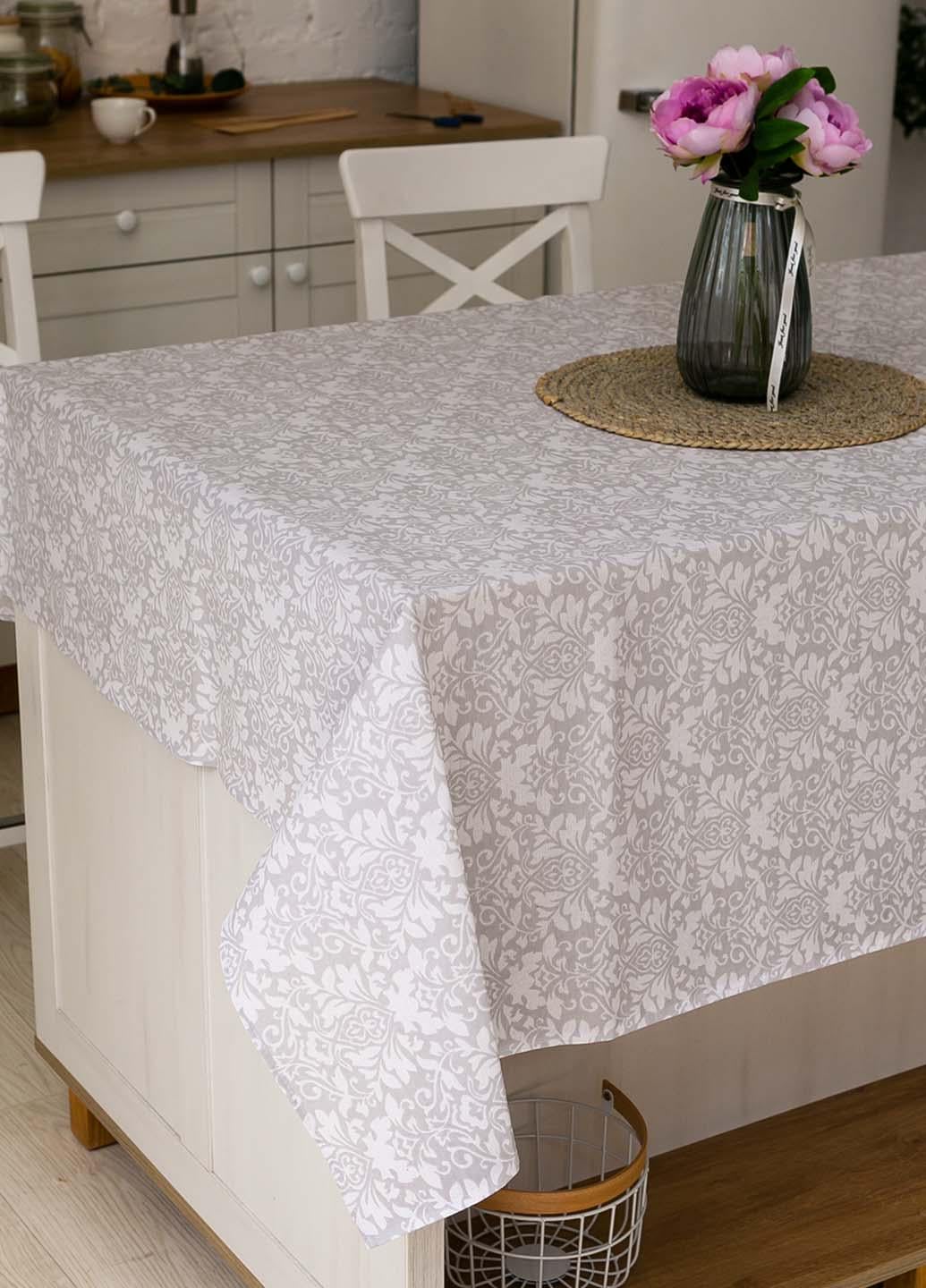 Скатерть льняная Вензель 1,5х1,5 м (внз15)