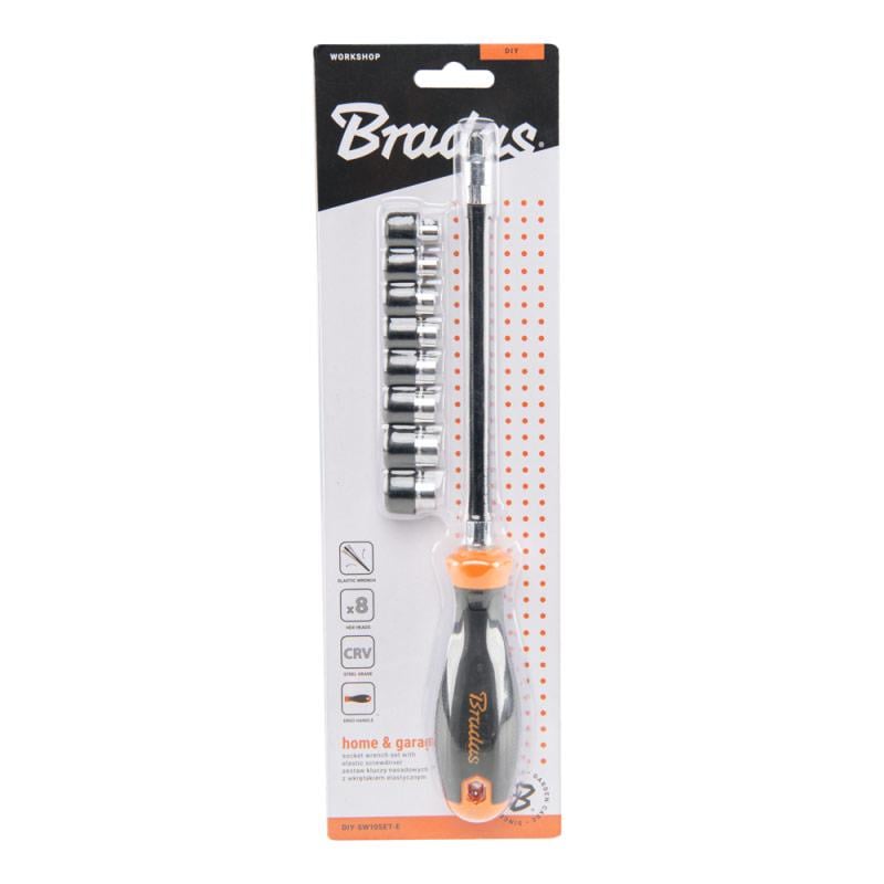 Ключ торцевий гнучкий Home/garage/ 5-12/270 мм (DIY-SW10SET-E) - фото 3 Ключ торцевий гнучкий Home/garage/ 5-12/270 мм (DIY-SW10SET-E) - фото 3