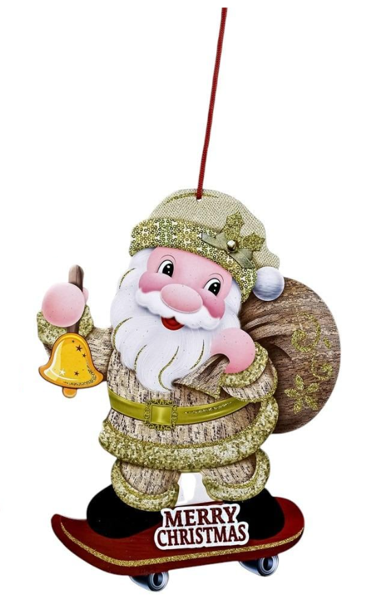 Декор-підвіска новорічна R90820 Merry Christmas 41х28 см