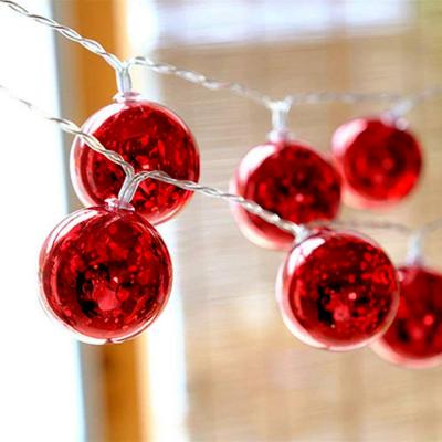 Гірлянда ColorWay Christmas lights ball USB 6 см 10 LED 1,5 м Red (CW-MC-LB10U) - фото 2