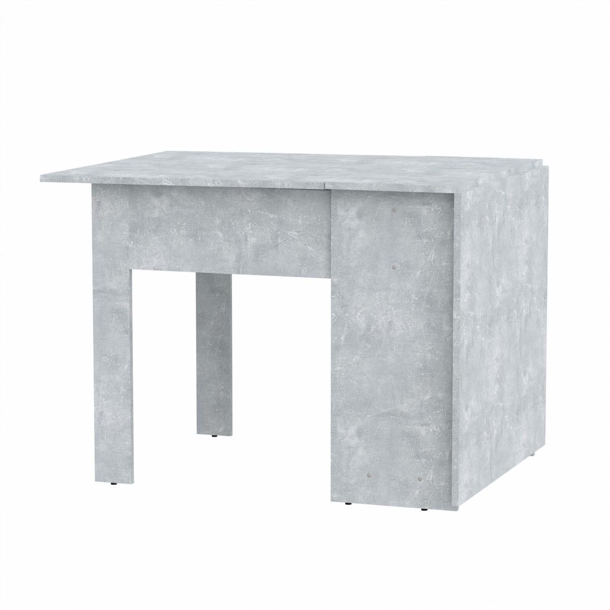 Стіл-книжка розкладний Компаніт 1 76х33,2х73,6 см Бетон (66f00be4e46f9163b5262a61) - фото 1