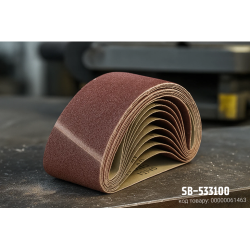 Стрічка шліфувальна нескінченна Alloid 75х533 мм P100 10 шт. (00000061463) - фото 2