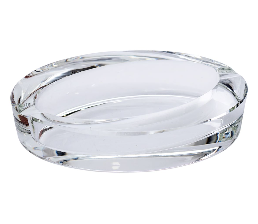 Попільничка скляна Selena овальна Прозорий - фото 2 Попільничка скляна Selena овальна Прозорий - фото 2