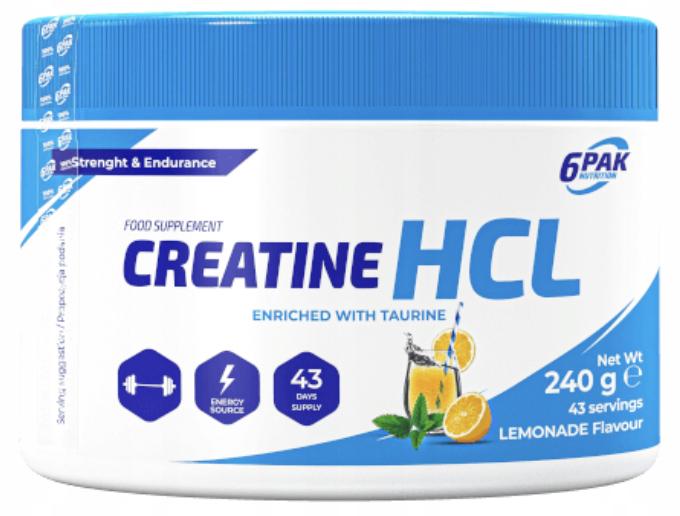 Kреатин 6Pak Nutrition Creatine HCL Lemonade 240 g - фото 1