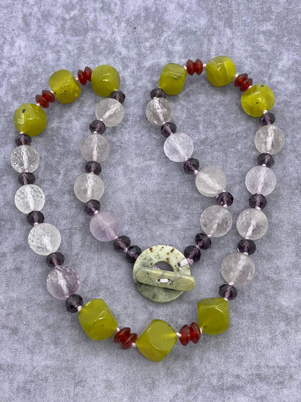 Бусы аметист 60 см Фиолетовый (1362)