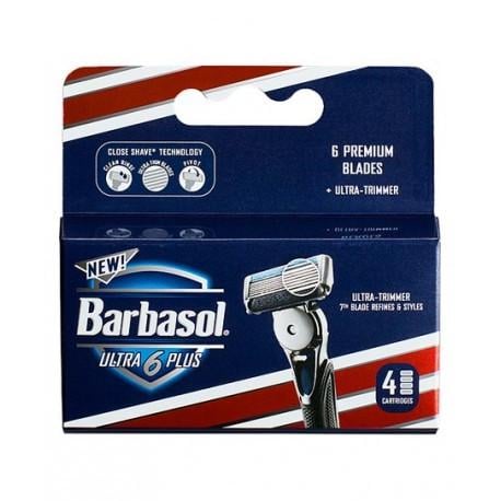 Катриджи Barbasol Ultra 6 Plus шесть лезвий 4 шт. (291910)