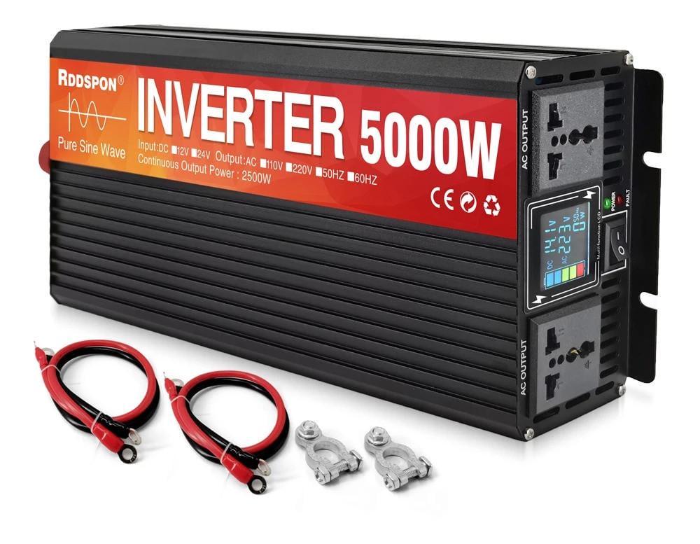 Инвертор преобразователь напряжения 24 в 220В 5000 Вт чистая синусоида
