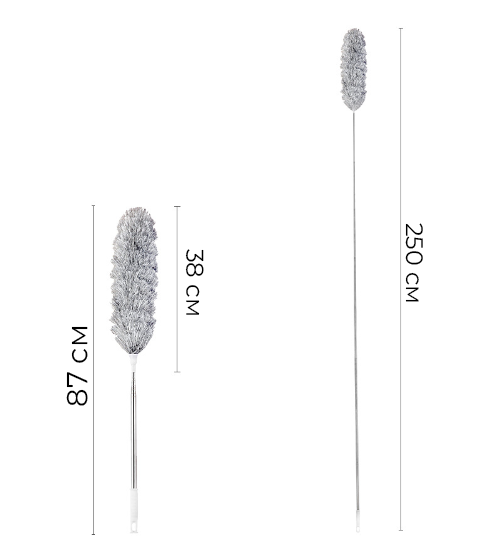 Щітка для збирання пилу X00289 телескопічна - фото 2