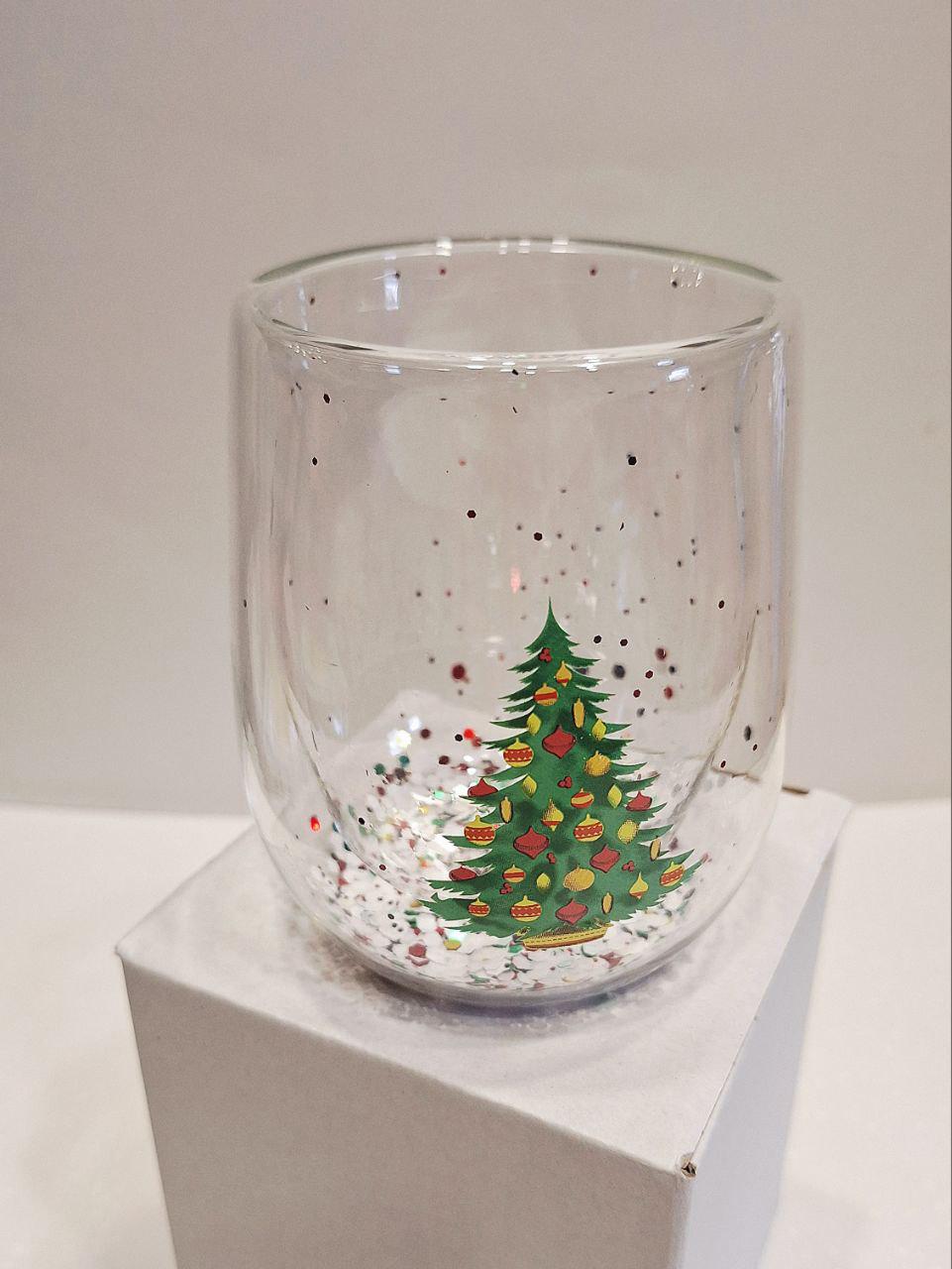 Стакан из двойного стекла Зимний праздник-2 300 мл (1750) - фото 2 Стакан из двойного стекла Зимний праздник-2 300 мл (1750) - фото 2