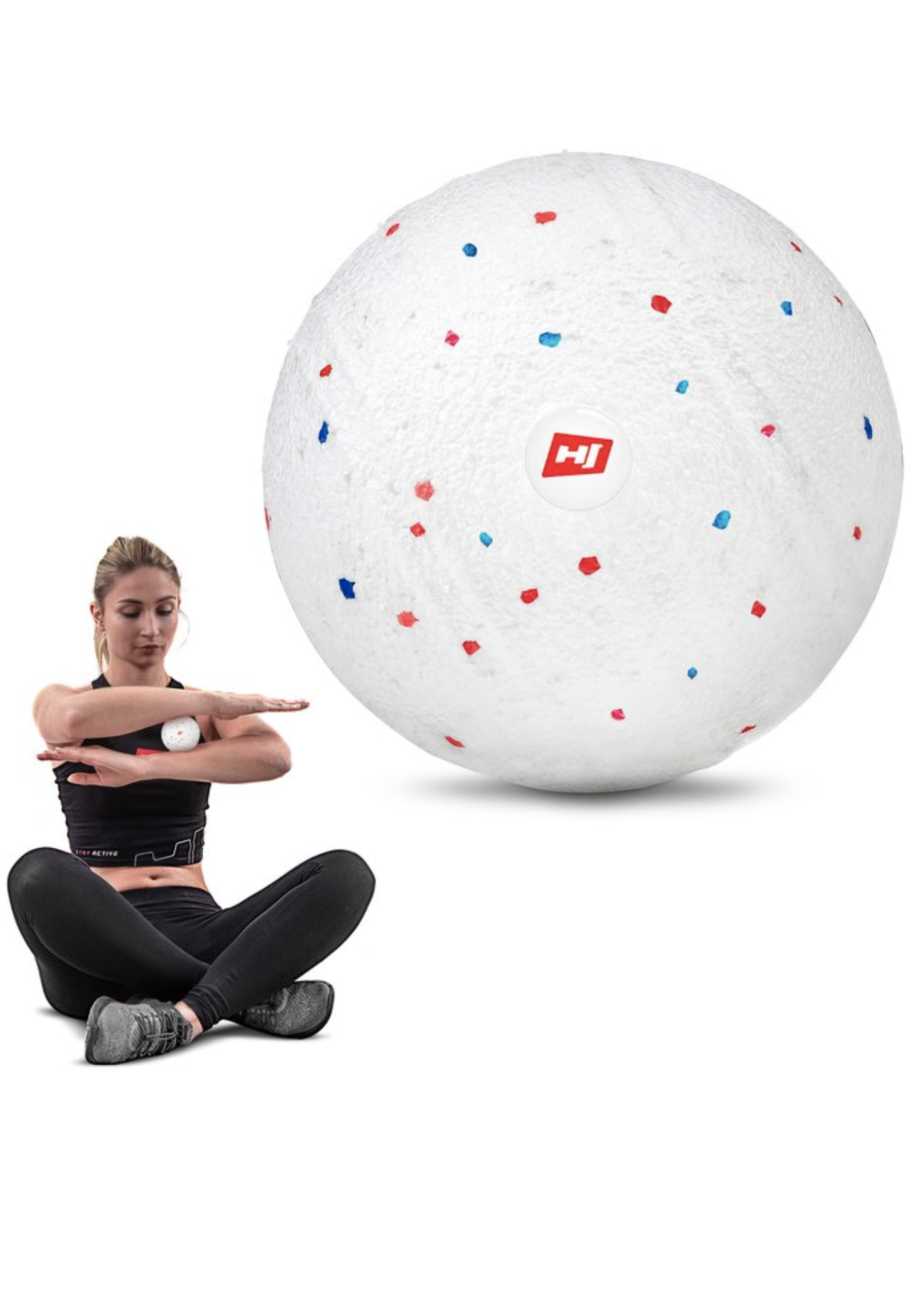 Массажный мяч EPP Hop-Sport HS-P100MB 100 мм Белый (4908) - фото 5 Массажный мяч EPP Hop-Sport HS-P100MB 100 мм Белый (4908) - фото 5