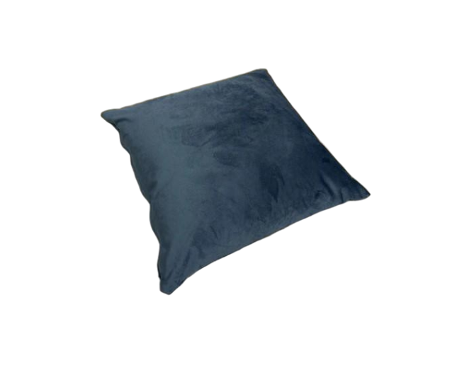 Подушка декоративная однотонная Decorator Velour 45х45х11 см Темно-синий (84-078)
