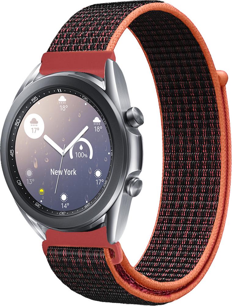 Ремешок нейлоновый Sport Loop для Galaxy Watch 3 41 мм Black/Red (25513-44)