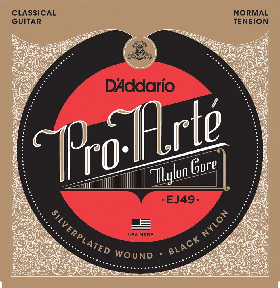 Струни для гітари DAddario EJ49 Pro-Arte Black Nylon Normal Tension