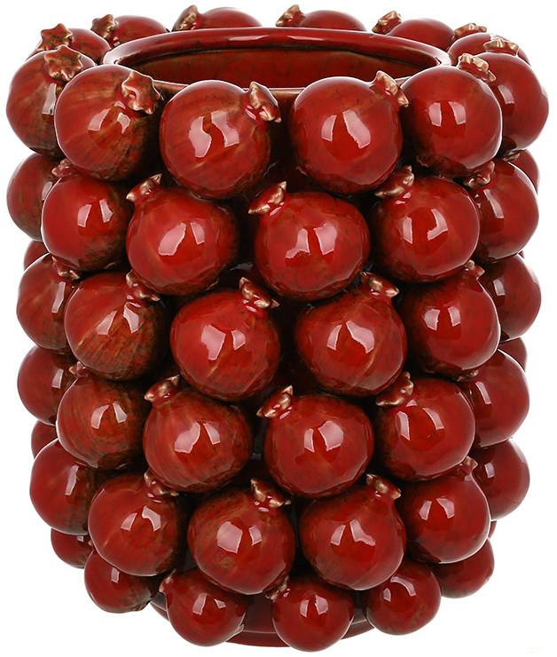 Ваза фарфоровая Pomegranate Ø 24х27 см Бордовый