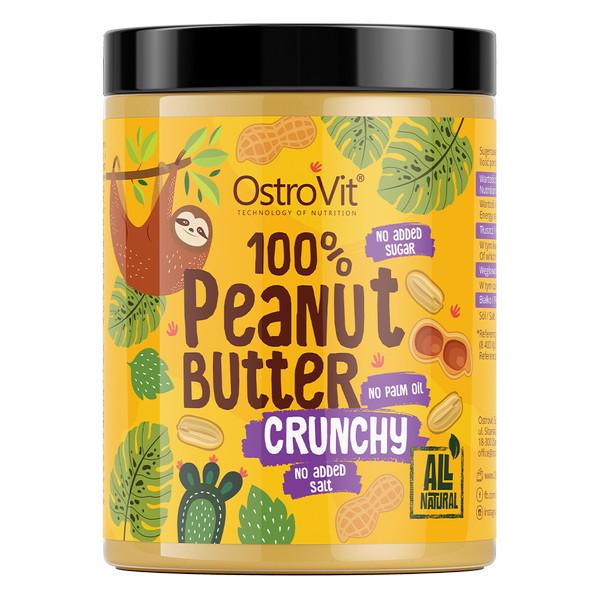 Арахисовая паста OstroVit 100% Peanut Butter Crunchy 1 кг