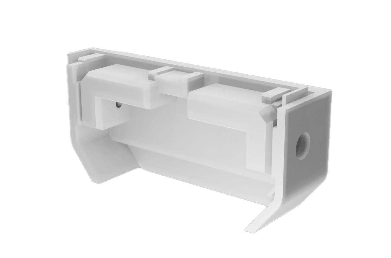Заглушка торцевая 3D ArtLine EasyFast на профиль SENS 5 Белый (25.313)
