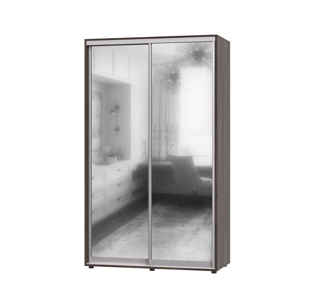 Шкаф-купе двухдверный Эверест ШК-01 120х45х220 см Шамони Темный (06676)