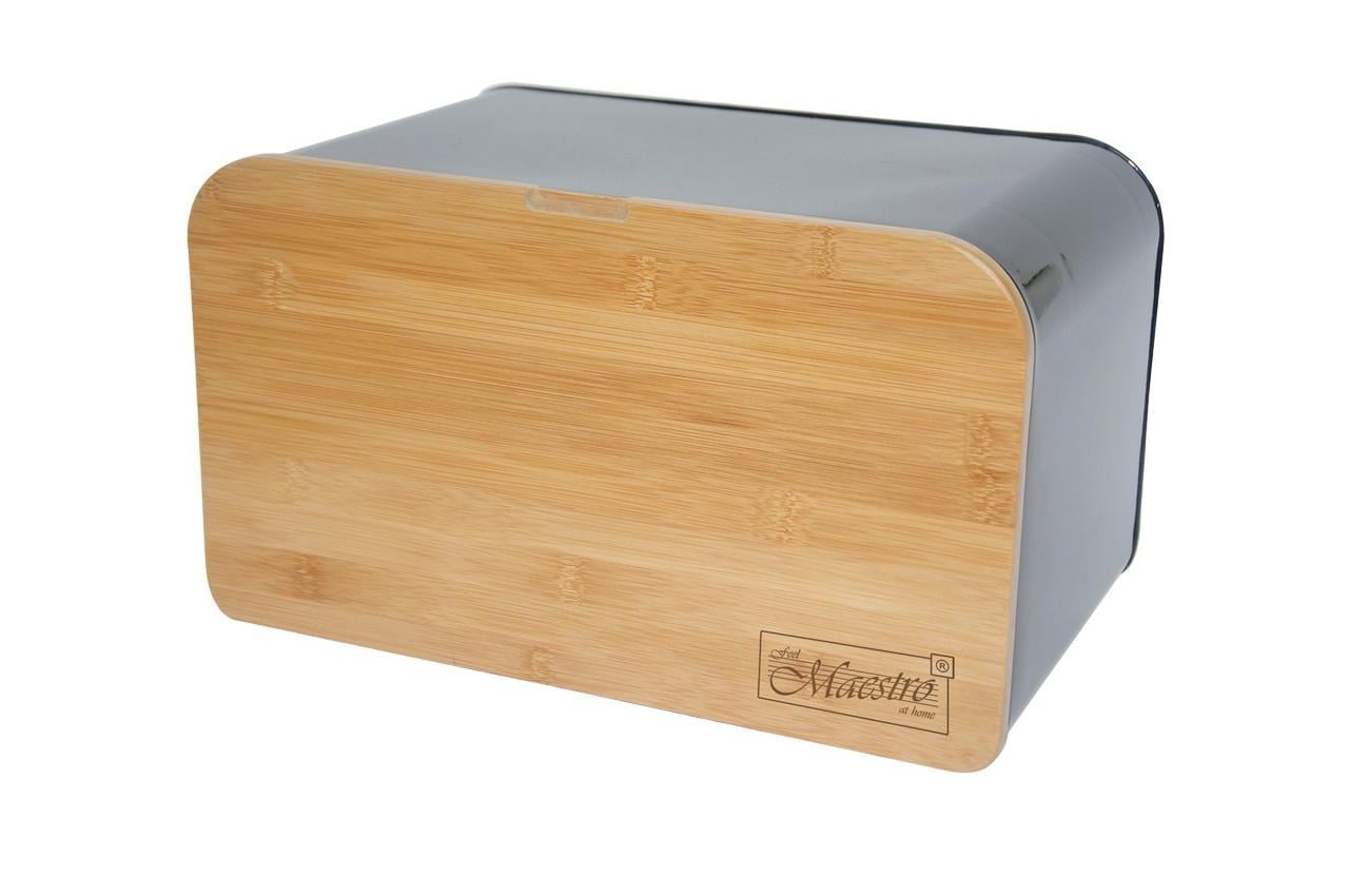 Хлібниця Maestro 350 х 210 х 210 мм MR-1770-BL (MR-1770-Black)