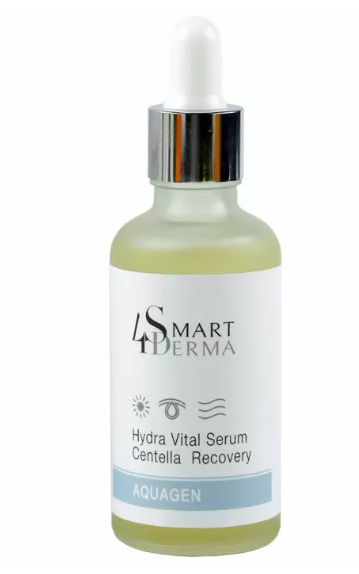 Сыворотка экстраувлажняющая антиоксидантная Smart4Derma Hydra vital serum centella recovery Aquagen 50 мл (14892671)