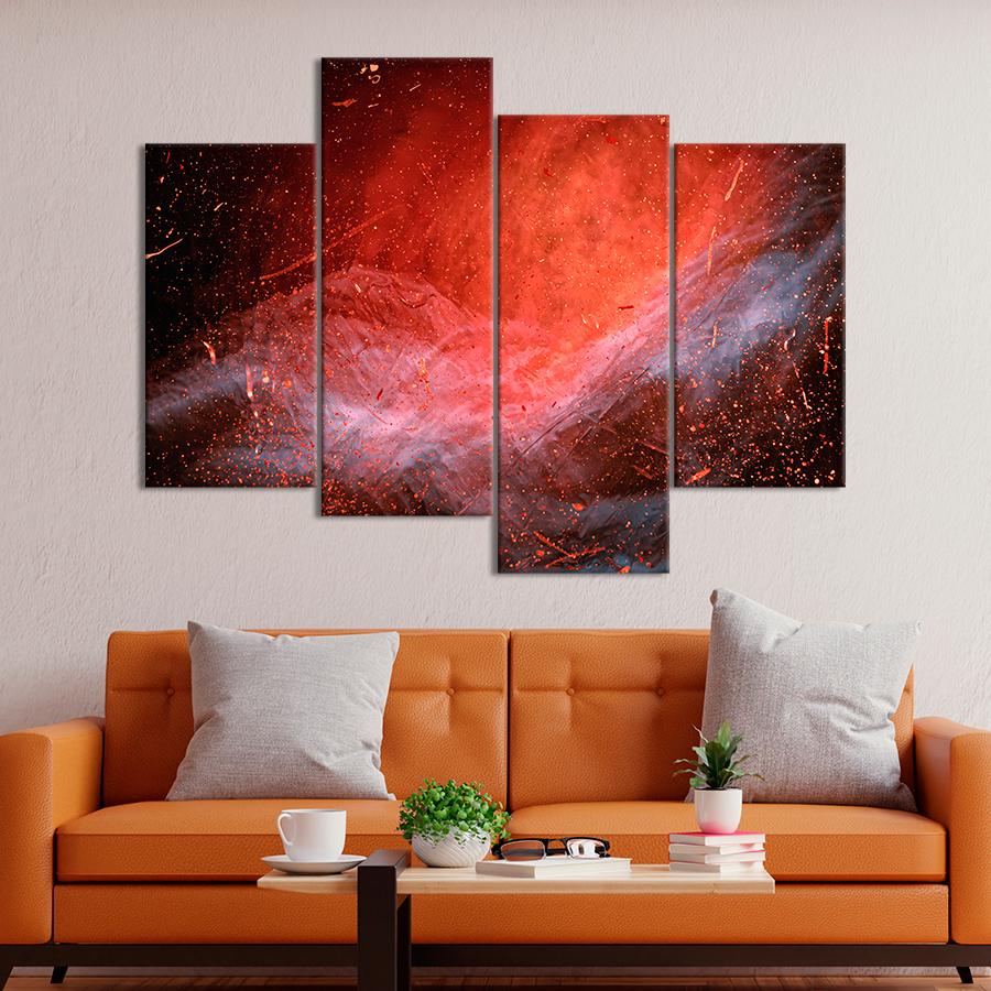 Картина Абстрактное звездное сияние 149x106 см (A952-4)