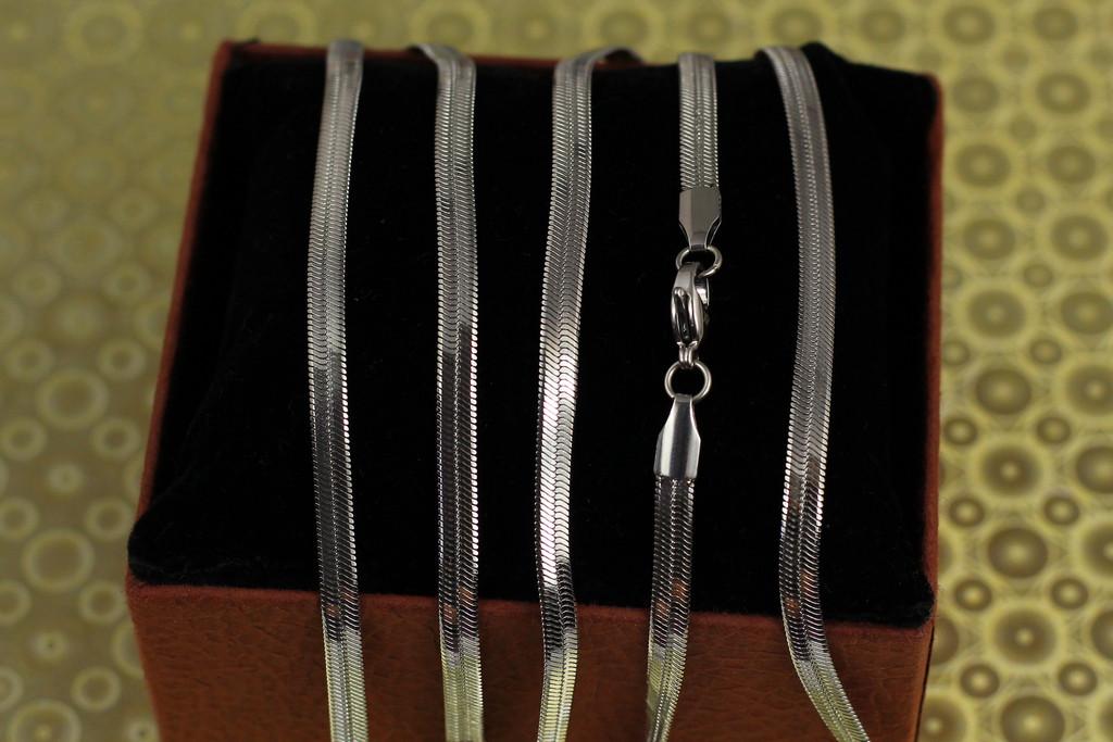 Цепочка Xuping Jewelry плоская снейк 60 см 4 мм Серебристый (2629125259) Цепочка Xuping Jewelry плоская снейк 60 см 4 мм Серебристый (2629125259)