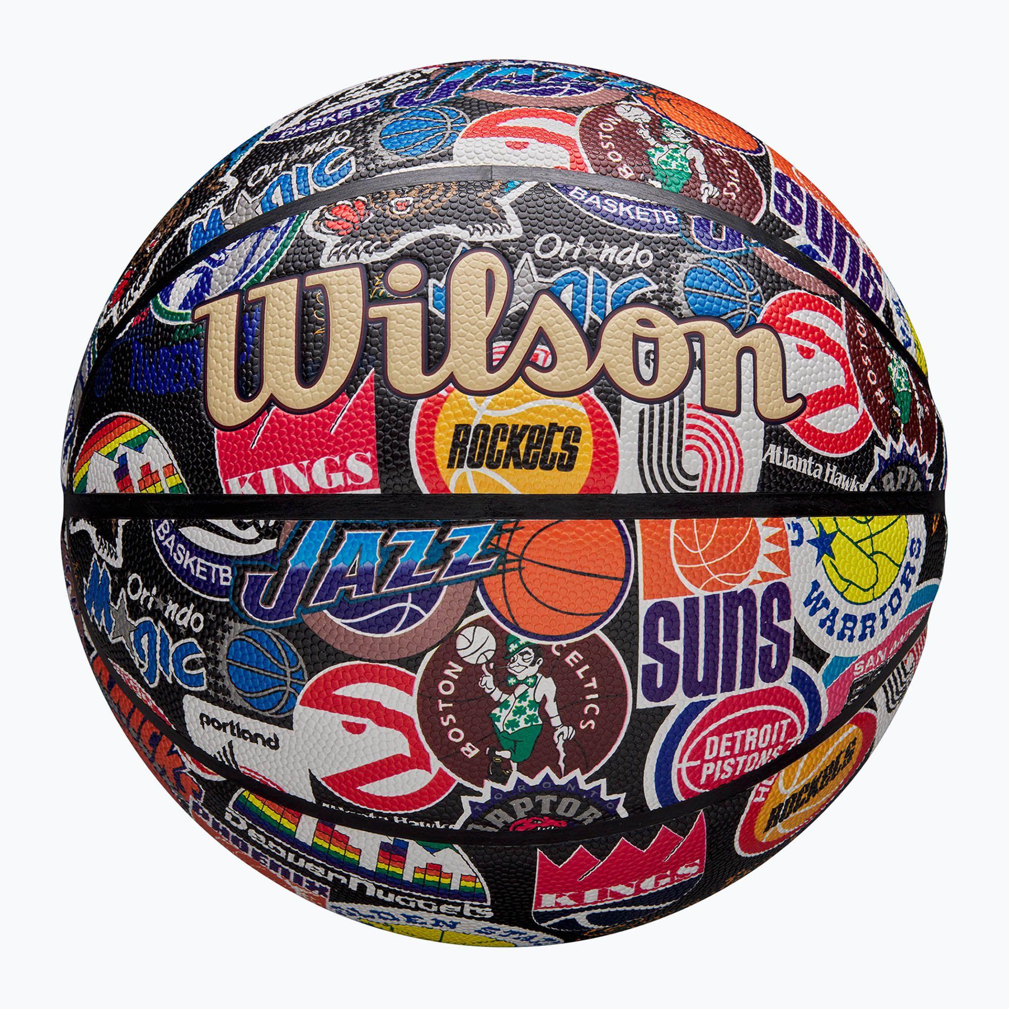 М'яч баскетбольний Wilson NBA ALL TEAM RETRO BSKT size 7 Різнокольоровий (WZ4028501XB7 7)